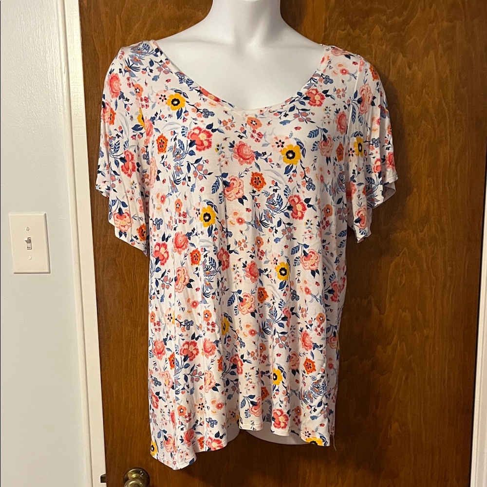 Lane Bryant Multicolor Swing Tee